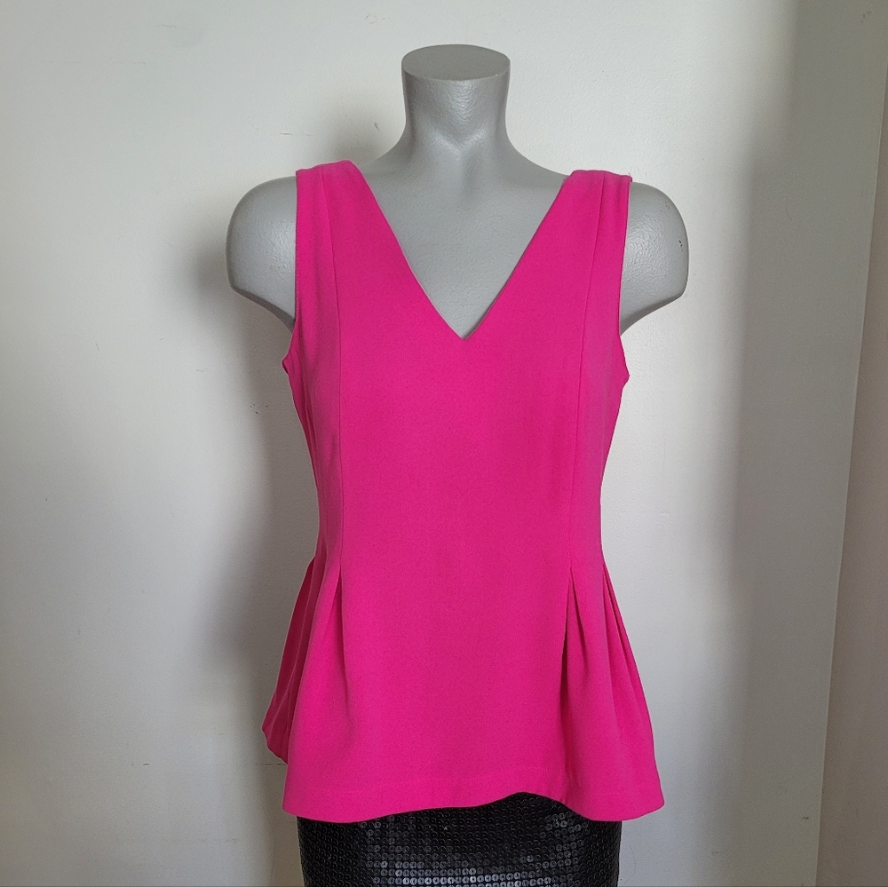 Ann Taylor Fuchsia Sleeveless Blouse